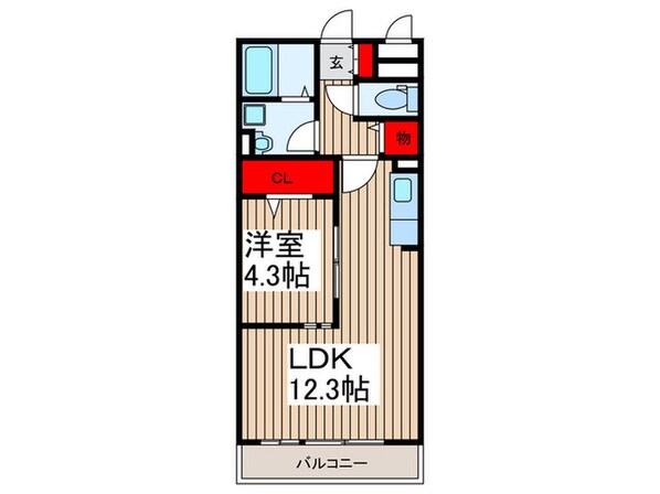 ＯＴＴｓ　ＨＩＲＯ　Ａの物件間取画像